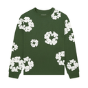 Denim Tears Long Sleeve Cotton Wreath T-shirt Green