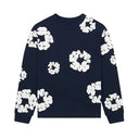 Bluzka Denim Tears Long Sleeve Cotton Wreath T-shirt Navy DENIM TEARS Bluza