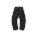 Jeansy Corteiz Alcatraz pattern denim black