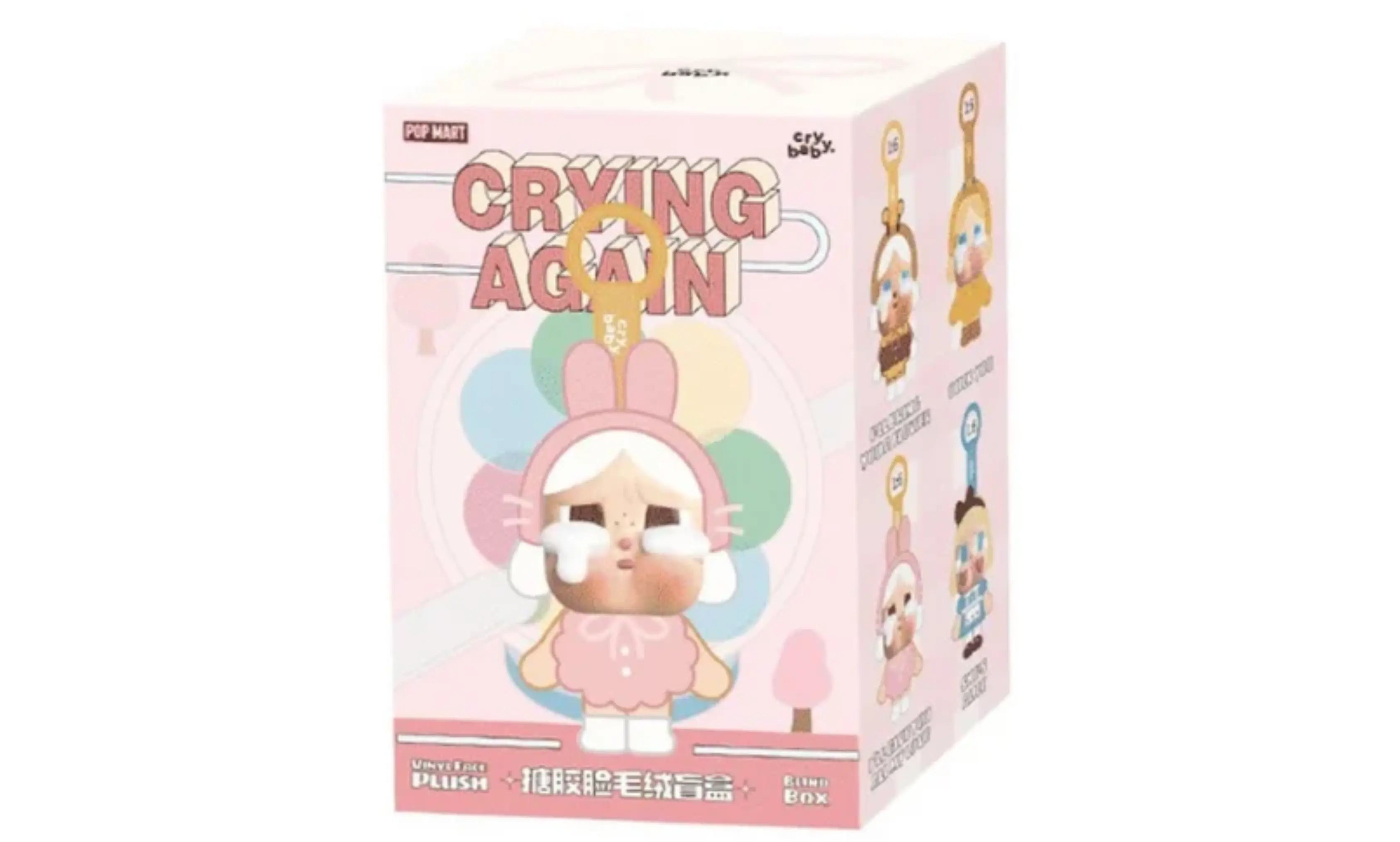Labubu Pop Mart CryBaby Crying Again Series Vinyl Face Plush