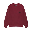 Stussy Men's Basic Stussy Crew Wine STUSSY Bluza
