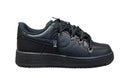 Nike Air Force 1 Double Rope Laces Black Black – czarne AF1 z podwójnym czarnym sznurowaniem. Minimalizm, streetwearowy charakter i 100% oryginał. Street-Zone.pl
