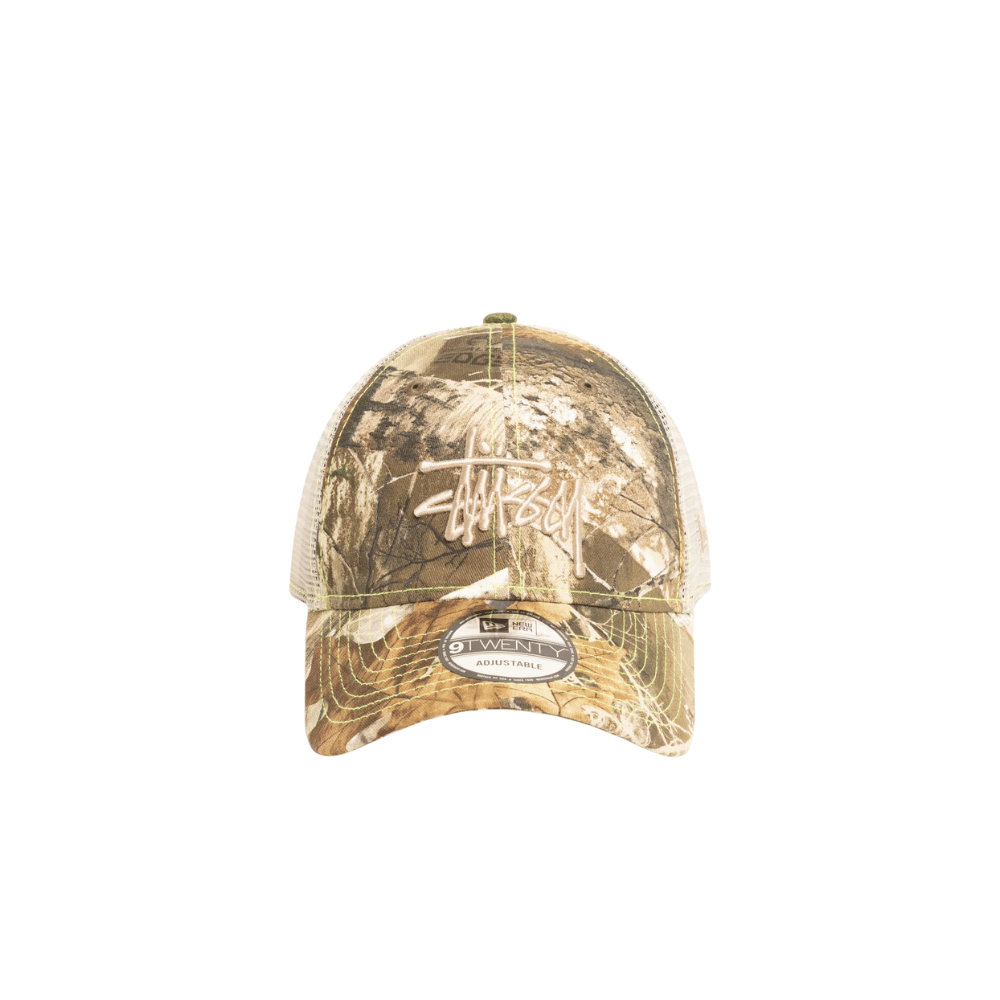 Czapka Stussy New Era 9Twenty Basic Trucker Real Tree Edge