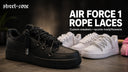 Air Force 1 Rope Laces custom — czarny i biały wariant, street-zone