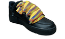 Nike Air Force 1 Black Yellow Rope Lanvin