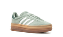 Adidas Gazelle Bold Silver Green White