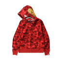 BAPE ABC Camo Shark Full Zip Hoodie Red