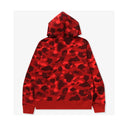 BAPE ABC Camo Shark Full Zip Hoodie Red