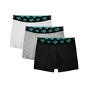 3PACK Boxerki SynaWorld WhiteGreyBlack