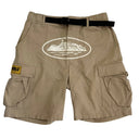 Spodenki Corteiz Alcatraz Cargo Shorts Beige M