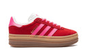 Adidas Gazelle Bold Collegiate Red Lucid Pink