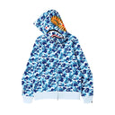 BAPE ABC Camo Shark Full Zip Hoodie Blue