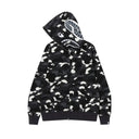 BAPE City Camo Shark Full Zip Hoodie Black