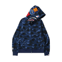 BAPE Color Camo Shark Full Zip Hoodie Navy
