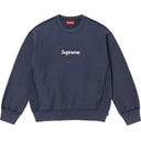 Bluza Supreme Washed Box Logo Crewneck Navy