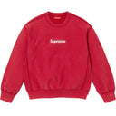 Bluza Supreme Washed Box Logo Crewneck Red
