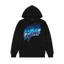 Bluza Trapstar Flame Print Hoodie - BlackPurple