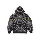 Bluza Supreme Vanson Leathers Spider-Man Zip Up Hooded Sweatshirt Black
