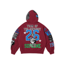 Bluza Supreme Warriors Applique Zip Up Hooded Sweatshirt Red
