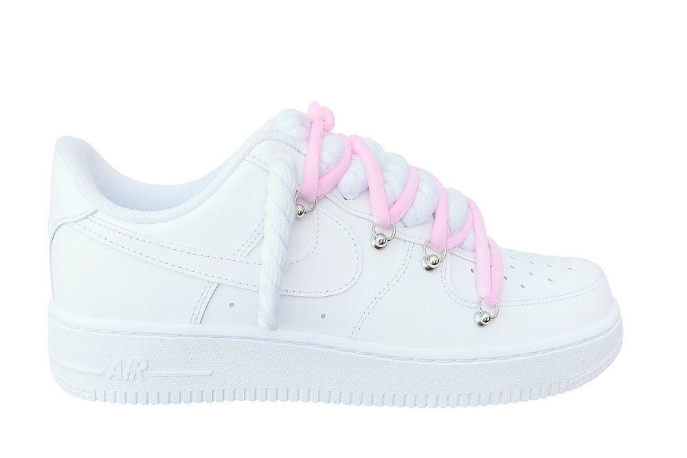 Buty Nike Air force 1 Double Rope Laces White/Pink