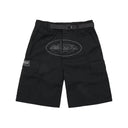 Corteiz Alcatraz Cargo Shorts Triple Black