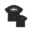 Corteiz T-shirt Halfstone Island Tee Black/White