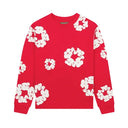 Denim Tears Long Sleeve Cotton Wreath T-shirt Red
