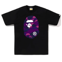 Koszulka BAPE Color Camo Big Ape Head Tee Black/Purple