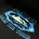 Koszulka Corteiz Santan Tee Blue Black L