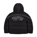 Kurtka Zimowa Trapstar Irongate Arch Piping Puffer Black White TRAPSTAR Kurtki i bezrękawniki