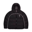 Kurtka Zimowa Trapstar Irongate Arch Piping Puffer Black White TRAPSTAR Kurtki i bezrękawniki
