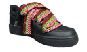 Nike Air Force 1 Black Red Green Rope Lanvin