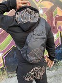 Set Syna World x Central Cee Slice Tracksuit - BlackGolden Rose
