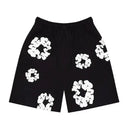 Spodenki Denim Tears The Cotton Wreath Shorts Black