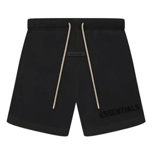 Spodenki Fear Of God Essentials Sweatshort Cream Drawstring Jet Black