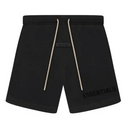 Spodenki Fear Of God Essentials Sweatshort Cream Drawstring Jet Black