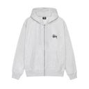 Stüssy Men's Basic Stüssy Hood Zip Ash Heather