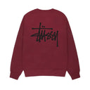 Stussy Men's Basic Stussy Crew Wine