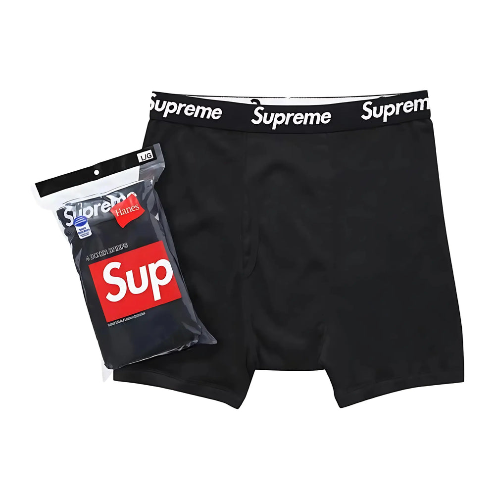 Bokserki Supreme Hanes Black 1 szt