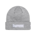 Supreme New Era Box Logo Beanie Heather Grey