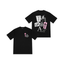 Koszulka Trapstar TS Script Tee Black/Pink Trapstar Koszulka
