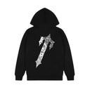 Trapstar Bluza Decoded Paisley Hoodie Black