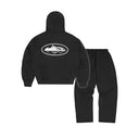 Dres Corteiz Island Puff Print Zip Tracksuit Black CORTEIZ Dresy
