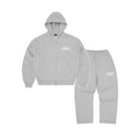 Dres Corteiz Island Puff Print Zip Tracksuit Heather Grey CORTEIZ Dresy