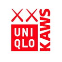 kaws uniqlo logo white red 