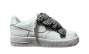 Nike Air Force 1 White Lanvin Rope Black White – białe AF1 custom z czarno-białymi sznurówkami Lanvin. Minimalistyczny kontrast i 100% oryginał. Street-Zone.pl.