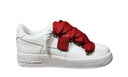 Nike Air Force 1 White Lanvin Rope Red – białe AF1 custom z czerwono-bordowymi sznurówkami Lanvin. Luksusowy detal i 100% oryginał. Street-Zone.pl.