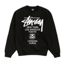 Bluza Stussy World Tour Crewneck Black STUSSY Bluza