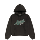 Bluza Stussy Satin Patch Hoodie Washed Black STUSSY Bluza