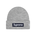 Czapka Supreme New Era Box Logo Beanie Heather Grey (FW25) SUPREME Czapki